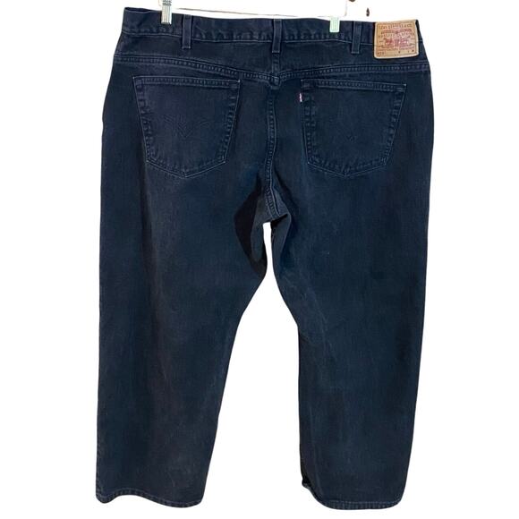 Vintage Levi’s 577 Stovepipe Loose Fit Jeans Black USA Made Women’s plus size 24 - Picture 3 of 8